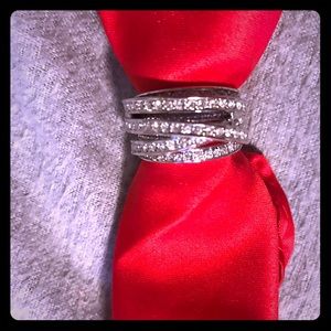 Silver and Cubic Zirconia ring